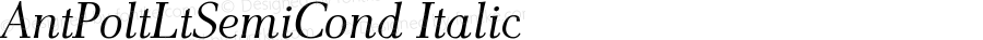 AntPoltLtSemiCond-Italic