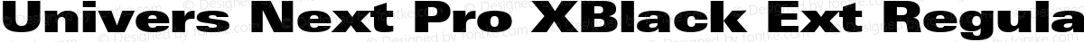 Univers Next Pro XBlack Ext Regular
