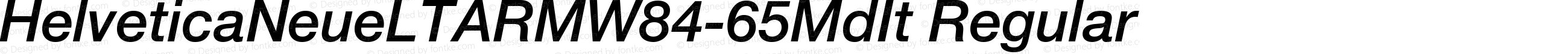 Helvetica Neue LT ARM W8465MdIt