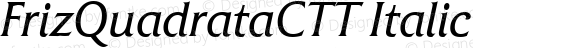 FrizQuadrataCTT Italic