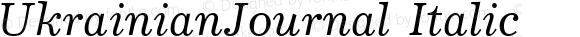 UkrainianJournal Italic