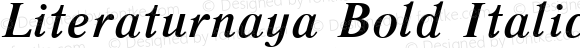 Literaturnaya Bold Italic