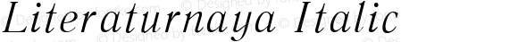 Literaturnaya Italic