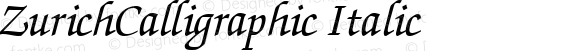 ZurichCalligraphic Italic