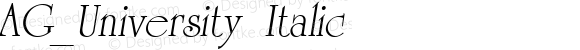 AG_University Italic
