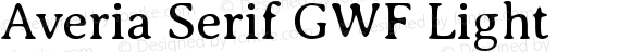 Averia Serif GWF Light