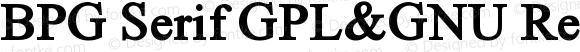 BPG Serif GPL&GNU