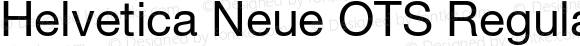 Helvetica Neue OTS Regular