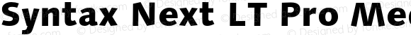 Syntax Next LT Pro Medium Bold