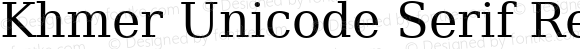 Khmer Unicode Serif Regular