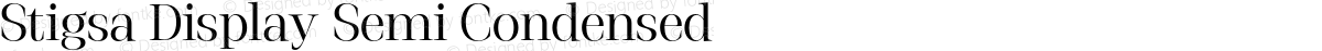 Stigsa Display Semi Condensed