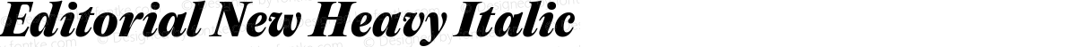 Editorial New Heavy Italic