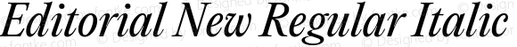 Editorial New Regular Italic