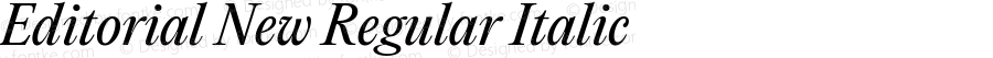 Editorial New Italic