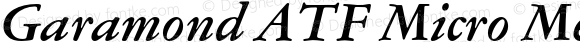 Garamond ATF Micro Medium Italic
