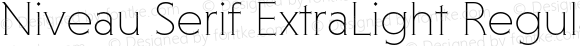Niveau Serif ExtraLight Regular