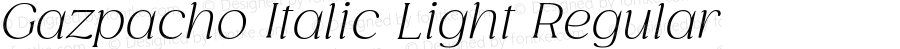 Gazpacho Italic Light