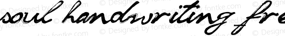 soul handwriting_free-version version