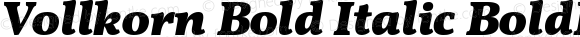 Vollkorn Bold Italic