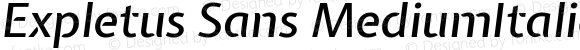 Expletus Sans MediumItalic