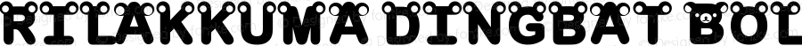 rilakkuma dingbat Bold