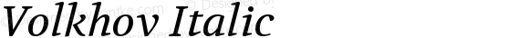 Volkhov Italic