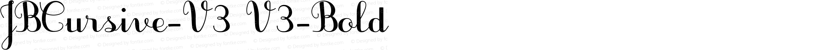 JBCursive-V3 Bold