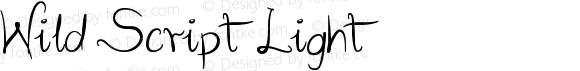 Wild Script Light