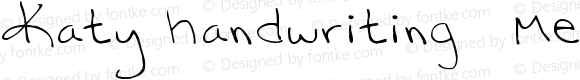 Katy handwriting 1 Medium