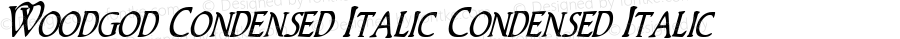 Woodgod Condensed Italic