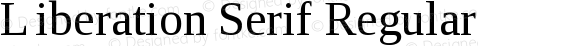 Liberation Serif Regular