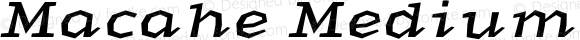 Macahe Medium Italic