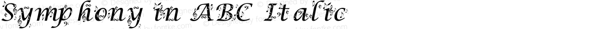 Symphony in ABC Italic