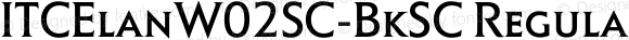 ITCElanW02SC-BkSC Regular Version 1.1