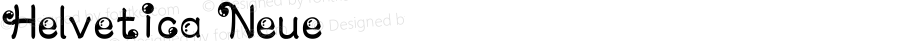 Helvetica Neue 粗体