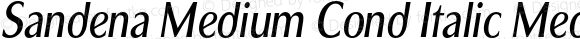 Sandena Medium Cond Italic Medium Condensed Italic