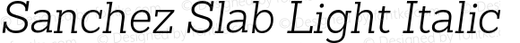 SanchezSlab-LightItalic