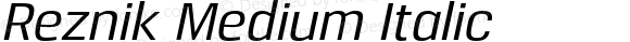 Reznik Medium Italic