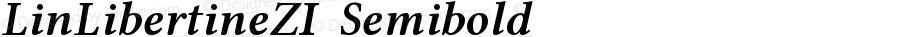 Linux Libertine Semibold Italic