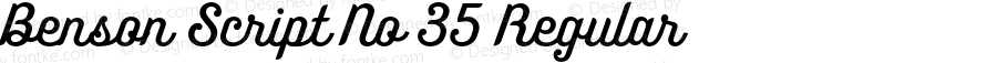 Benson Script No 35