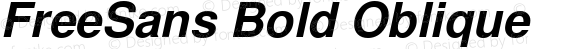 FreeSans Bold Oblique