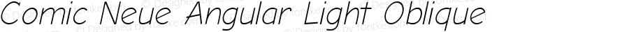 Comic Neue Angular Light Oblique