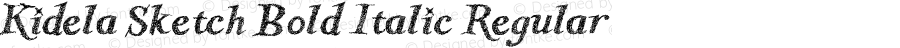 Kidela Sketch W05 Bold Italic