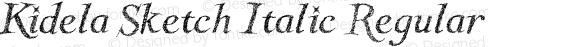 Kidela Sketch Italic Regular
