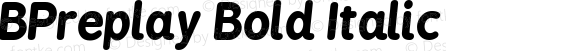 BPreplay Bold Italic