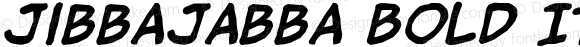 jibbajabba Bold Italic