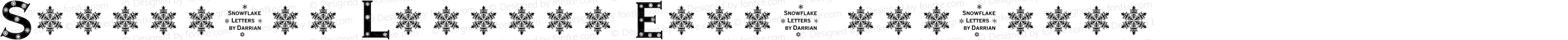 Snowflake Letters Extra-expanded
