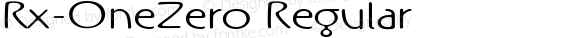 Rx-OneZero Regular Version 0.9; 2000