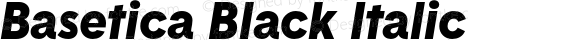 Basetica Black Italic
