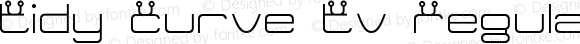 Tidy Curve TV Regular 2002; 1.1     www.stimuleyefonts.com